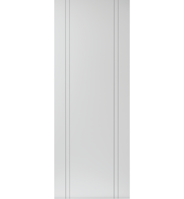 White Primed Novello FD30 Fire Door