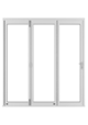 Pre-Finished White TF Folding Bi-Fold Door Set