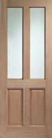 Pre-Hung Hardwood Malton with Clear Glass Doorset