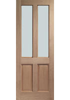 Pre-Hung Hardwood Malton with Obscure Glass Doorset