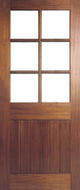 Pre-Hung Hardwood Falmouth with Clear Glass Doorset