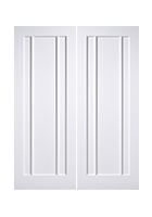 White Primed Lincoln Door Pair