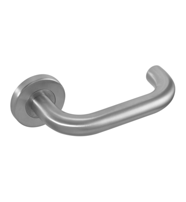 Safety Lever on Rose - Satin Stainless