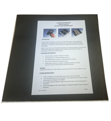 Self Adhesive Intumescent Pad - 200mm x 200mm