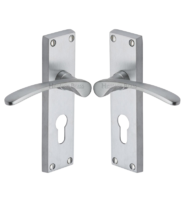 Sophia Euro Profile Lever Lock - Satin Chrome
