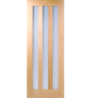 Oak Utah 3 Light Frosted Glazed