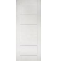White Primed Seville FD60 Fire Door