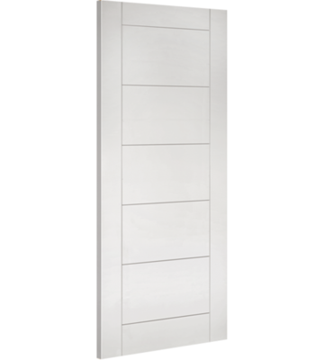 White Primed Seville FD60 Fire Door