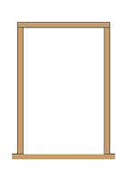 Double Heavy Section Oak Pair Frame
