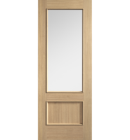 Pre-Finished Oak Murcia Clear Glazed Door