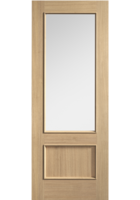 Pre-Finished Oak Murcia Clear Glazed Door