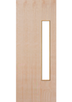 CLEARANCE - 18G Plywood Flush FD30 Fire Door - Clear Pyroguard Glazing
