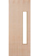 CLEARANCE - 18G Plywood Flush FD30 Fire Door - Clear Pyroguard Glazing