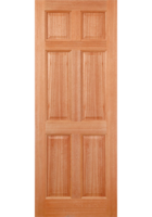 Hardwood Colonial 6 Panel - Mortice & Tenon