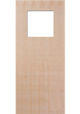 CLEARANCE - GO1 Plywood Flush FD30 Fire Door - GWPP Glazing