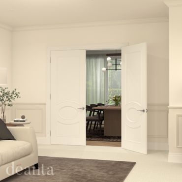 White Primed Clarendon Internal Door