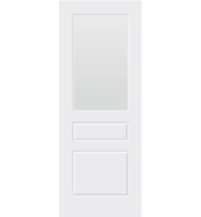 Pre-Finished White Laminate 2 Panel 1 Light Glazed