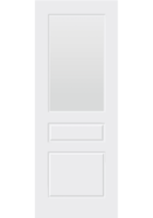 Pre-Finished White Laminate 2 Panel 1 Light Glazed