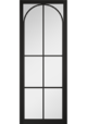 Black Astoria Clear Glazed Internal Door