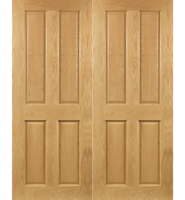 Pre-Finished Oak Bury FD30 Fire Door Pair
