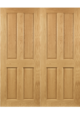 Pre-Finished Oak Bury FD30 Fire Door Pair