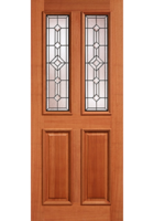 Hardwood Derby Triple Glazed Leaded