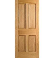 Nostalgia Oak 4 Panel Fire Door