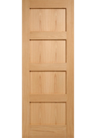 Oak LP Shaker Solid FD30 Fire Door