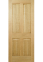 Oak Deane 4 Panel FD30 Fire Door