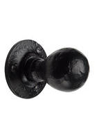 Black Iron Ball Mortice Knob