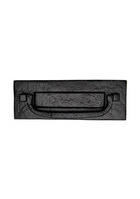 Black Iron Letterplate with Knocker