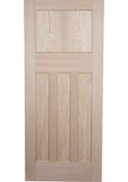 Oak 1930's 4 Panel FD30 Fire Door