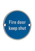 Fire Door Keep Shut Sign