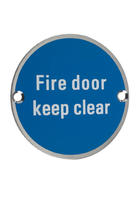 Fire Door Keep Clear Sign