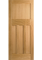 Oak DX 30's 4 Panel FD30 Fire Door