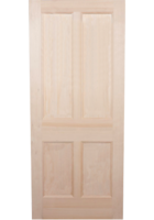 Internal Hemlock Flat Panel 4 Panel