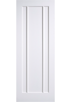 White Primed Lincoln 3 Panel FD30 Fire Door