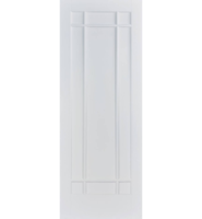 White Primed Manhattan FD30 Fire Door