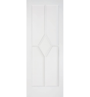 White Primed Reims Fire Door