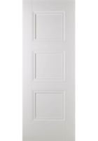 White Primed Amsterdam FD30 Fire Door