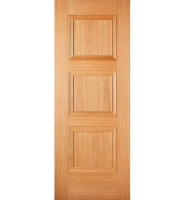 Pre-Finished Oak Amsterdam Fire Door