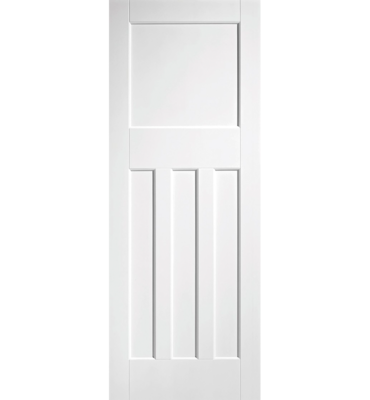 White Primed DX 30s Style Fire Door