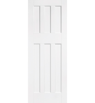 White Primed DX 60s Style Fire Door