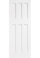 White Primed DX 60s FD30 Fire Door