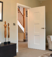 Internal White Primed Geo FD30 Fire Door