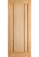 Oak Lincoln 3 Panel FD30 Fire Door