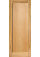 Oak Pattern 10 One Panel FD30 Fire Door