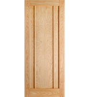 Oak Lincoln 3 Panel Fire Door