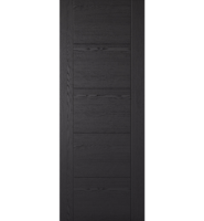 Laminate Black Ash Vancouver FD30 Fire Door