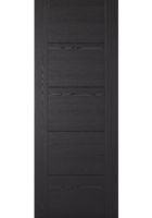 Laminate Black Ash Vancouver FD30 Fire Door